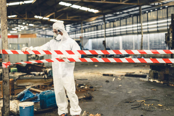Professional Biohazard technician working in Urbana, IL